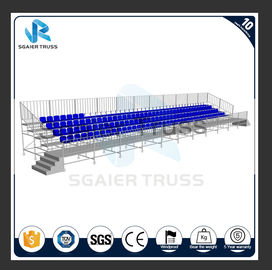 Temporary 2 - 20 Rows Steel Grandstand Chair System For University Event