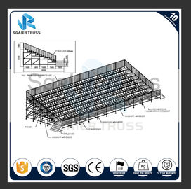 High Strength Steel Grandstand Scaffolding Structure Portable Steel Tribune