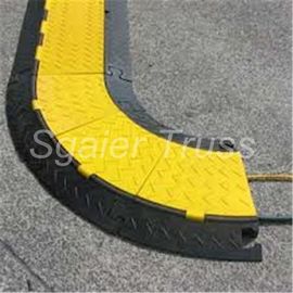 Roadway Safety Truss Parts Strong Impacting Resistance Heavy Duty Rubber Cable Protector