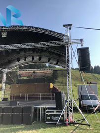 Music Show Box Truss Stage , Curved / Half Circle 10x10 Truss System CE Listed