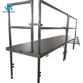 Safe Folding Stage Equipment with 4 Leg Red / Black Color 5 Years Warranty
