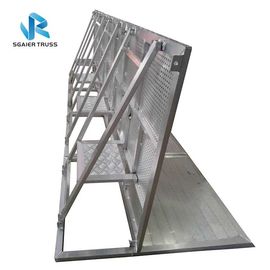 Aluminum Alloy Crowd Control Barrier With Security Step 1200 * 1000 * 1200mm Size
