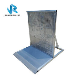 Movable Temporary Concrete Barrier , Smooth Surface Folding Parking Barrier