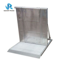 Straight Security Crowd Control Panel Platform With Tray Cable Ramp Use