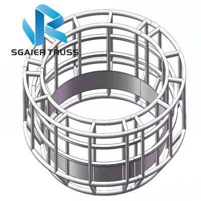 1m Height Revolving Truss For Led Screen 360 Degree Rotation truss machinery stage truss