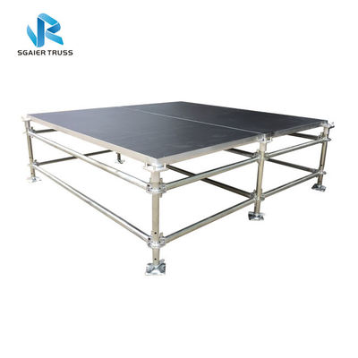 Iron Layer Portable Stage Equipment With Black Deck Boards