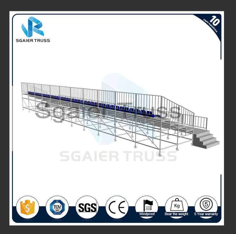 Strong Modular Stadium Steel Grandstand Layer Structure For Sports Events