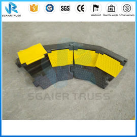 Dual Channel Truss Parts Way Rrubber Floor Cable Cover Yellow Pvc Cover