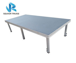 Anti Slip Stage Equipment Adjustable Height Catwalk Glass Plywood Floor