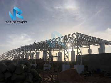 Outdoor Pre Engineered Structure , Large Roof Prefabricated Steel House