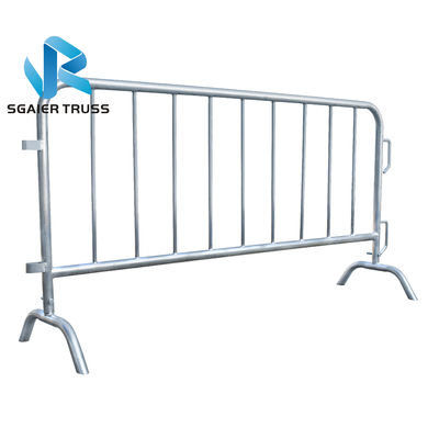 Galvanized Retractable Steel Crowd Control Barrier 200mm Space