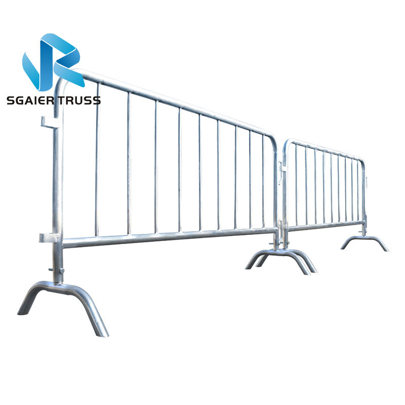 Galvanized Retractable Steel Crowd Control Barrier 200mm Space